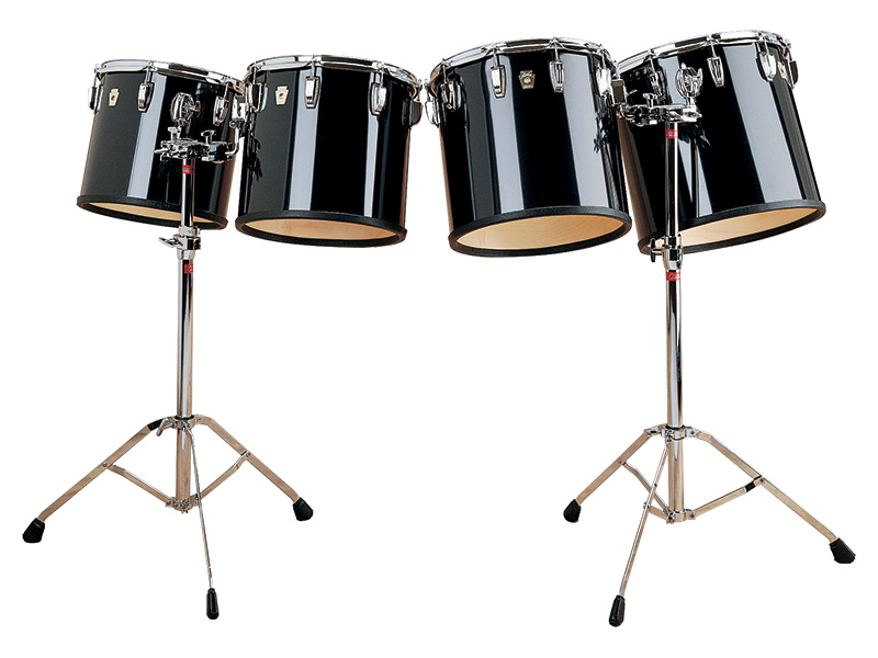 A set of four concert toms